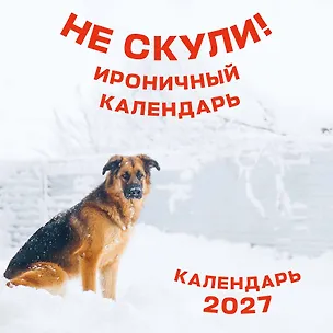 Не скули. Ироничный календарь настенный на 2027 год (300х300 мм) 3172919