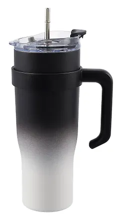 Термостакан с ручкой Черный градиент (пластик/металл) (1200мл) (12-16110-202405-B30) 3045417