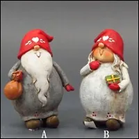 Фигурка декоративная "Дед Мороз", "Гномик" 564618, H 8 см, 2 в. (Ремеко РС)
