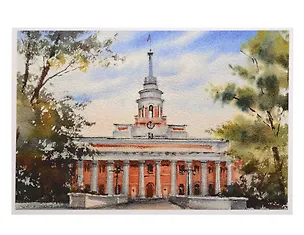 Открытка Ижевск акварель Главный корпус оружейного завода 3112274