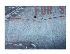 Папка-конверт А4 на кнопке "Jeans" ассорти