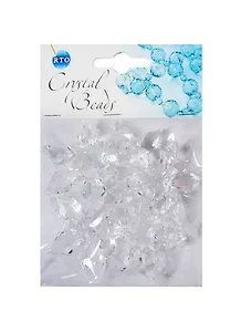 Набор бусин Кристальная игра Снежинки прозрачные (CRP096) (5шт) (упаковка)