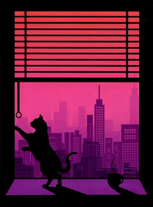 Книга для записей А6 64л кл. "Вид из окна" инт.переплет, глянцевая ламинация, офсет 2994932