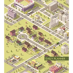 Ежедневник Эксмо А5(146*167) 128л. недатированный Новый город (графика) интегральная обл., мат.лам.