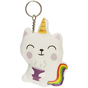 Брелок Маленькое счастье Кошечка-единорог (текстиль)