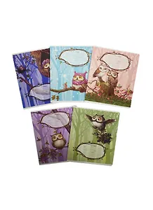 Тетрадь 12л кл. "СОВЯТА" мелов.картон, ассорти, ПЗБФ