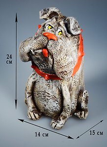 Копилка Забавная собака (25см)  (40337)