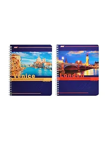 Тетрадь в клетку Hatber, "Красочные города", 80 листов, в ассортименте