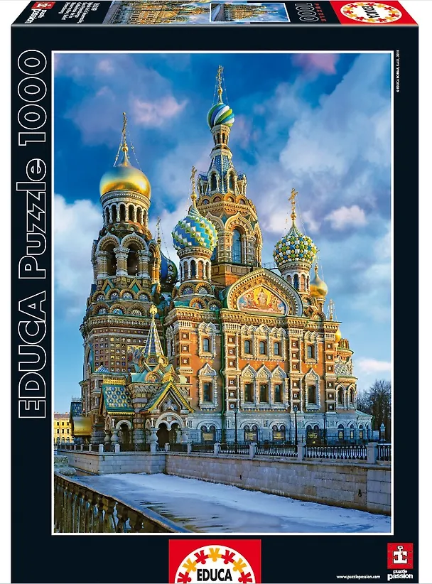 Пазл Educa 1000 эл. 68*48см.. "Храм Спас-на-Крови, Санкт-Петербург" 16289 317025 — 1
