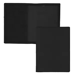 Обложка для паспорта MAPLE (4 отд. для карт) (черный) (иск. кожа) (ОПК0476) 3132499