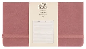 Планинг недат. 64л "Joy Book" малиновый латте, карманный, иск.кожа 7Б, скругл.углы, тонир.блок, резинка, офсет, ляссе