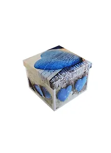 Коробка подарочная "Синее сердце" 14*14*11см, картон, Вейксинг