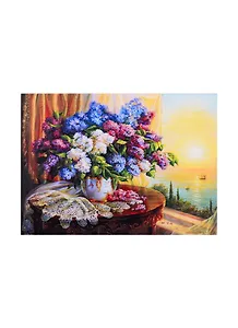 Алмазная мозаика Рус. Кол. Дандорф Букет (F4-012) (30x40см) (класс.) (квадр. стразы) (с подрамником) (полн. зап.) (34цв) (Рыжий Кот) (6+) (коробка)