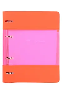 Тетрадь на кольцах в клетку InFolio, Study, 120 листов, оранжевая