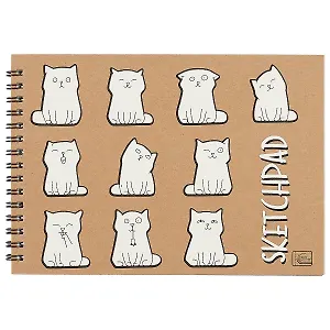 Скетчбук «Снежные котики», 40 листов, А5