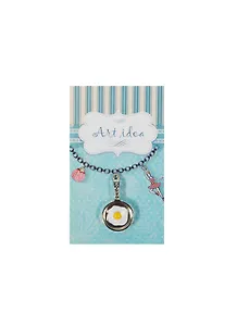 Кулоны в асс. 2 Подвеска Сковорода с глазуньей (QA 6451) (14021254) (упаковка)