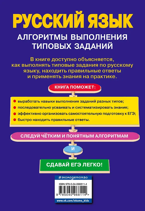 Книга ЕГЭ. Русский язык. Алгоритмы выполнения типовых заданий (Светлана Колчина) — 2