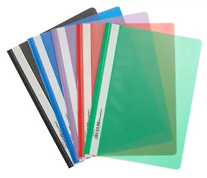 Папка-скоросшиватель А4 пластик 140/180мкм, ассорти, GoodMark