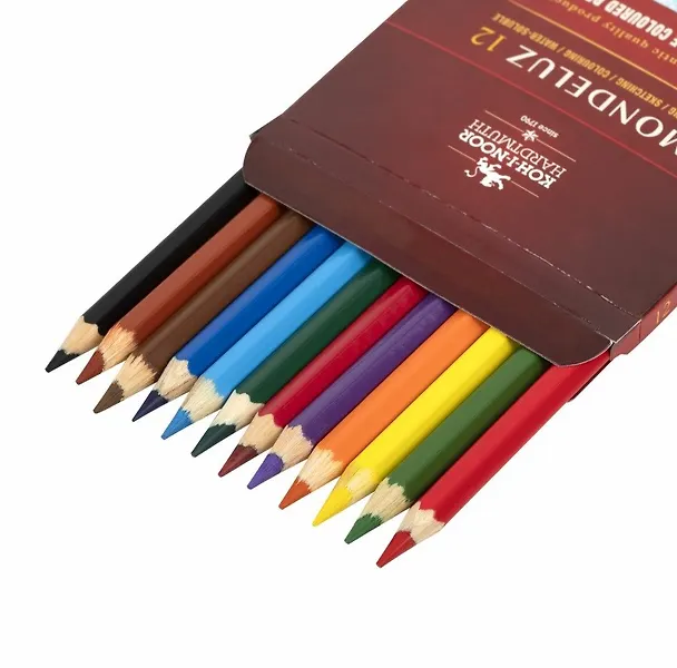 Карандаши цветные Koh-I-Noor, Mondeluz, акварельные 12 цветов 203117 — 2