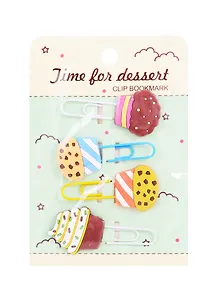 Набор Скрепки-закладки Сладости (4 шт)