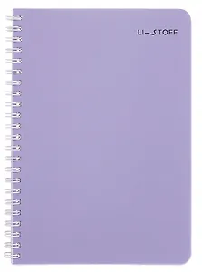 Тетрадь 80л кл. "Serenity" евроспираль, пласт.обл.