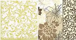 Наб. салф. для декупажа Дамасский орнамент золотой (4016/006010) (2шт)