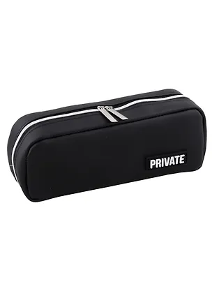 Пенал-косметичка "Private" черный, 21х9х5 см 2953976