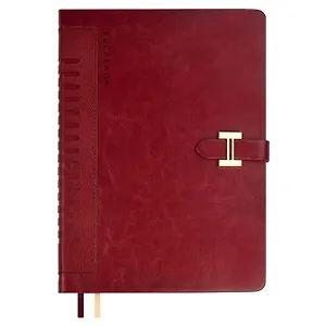 Ежедневник недат. А5+ 160л 175*245 "Сариф" бордовый, кожзам, тв.переплет, блинтовое тиснение, офсет, ляссе, застежка, подар.упаковка
