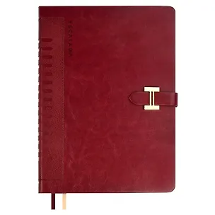 Ежедневник недат. А5+ 160л 175*245 "Сариф" бордовый, кожзам, тв.переплет, блинтовое тиснение, офсет, ляссе, застежка, подар.упаковка 3054926