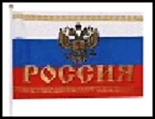 ГС флаг текстиль Россия 30*20 см 492341 2322538
