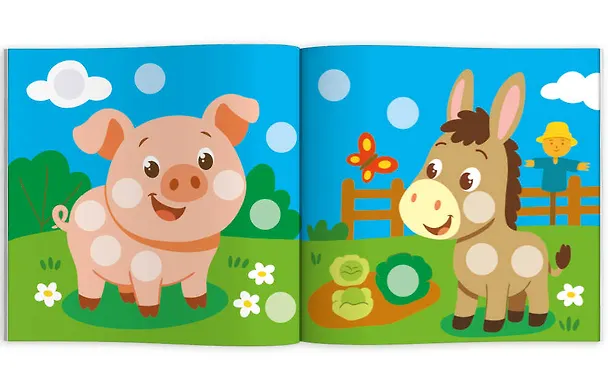 Книга Домашние животные. Цветные кружочки (Е. Баталова) — 5