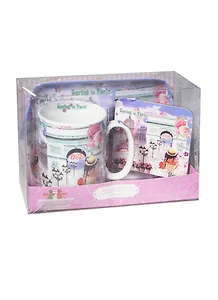 GiftLand набор 3пр:кружка+ блюдечко под чайн.пакет+подставка под кружку"Весна в Париже" S013-3 Весна
