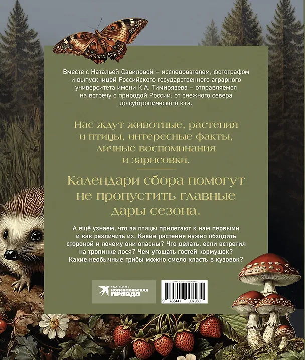 Книга Тайная жизнь леса. Русская природа в фактах и зарисовках (Наталья Савилова) — 2