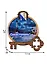 ГС Магнит Севастополь Круг с ключом вид 2 (дерево с зеркальной фурнитурой) (7,5см) — 2779854 — 2