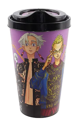 Стакан с крышкой Токийские мстители. Идзана и Кисаки (пластик) (550 мл) 3025062