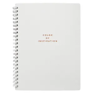 Тетрадь 120л кл. "Block", белый, карт.обл., спираль, микротекстурирование, ламинация