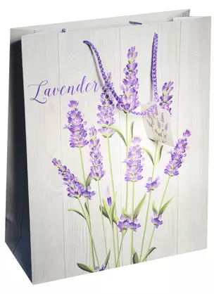 Пакет подарочный бумажный А3 42*32*11.5 "Lavender is love", жен., мат. ламинат, Kairui — 241769 — 1