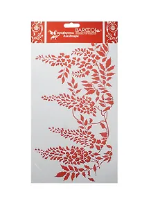 Трафарет пластик многоразовый Бордюр Глициния (АН3836800) (Б-044) (34х19 см) (упаковка)