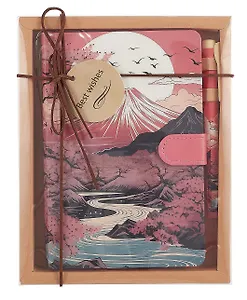 Набор канцелярский "Sunrise" книга для записей, ручка шариковая, инд.уп.