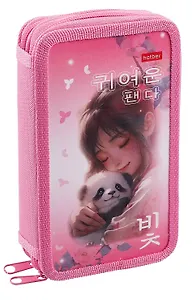 Пенал 2 отделения "Нежные моменты" 19*11 см