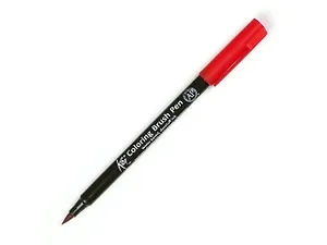 Маркер акварельный Sakura KOI кисточка, №19 красный