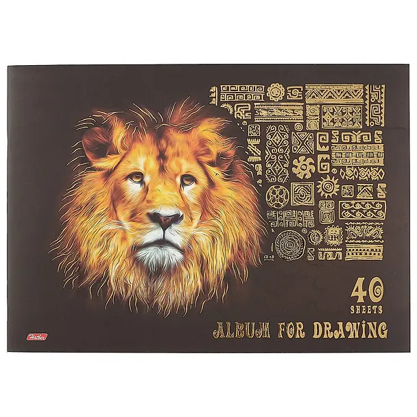 Альбом для рисования «King lion» Hatber А4, 40 листов, в ассортименте 245656 — 1