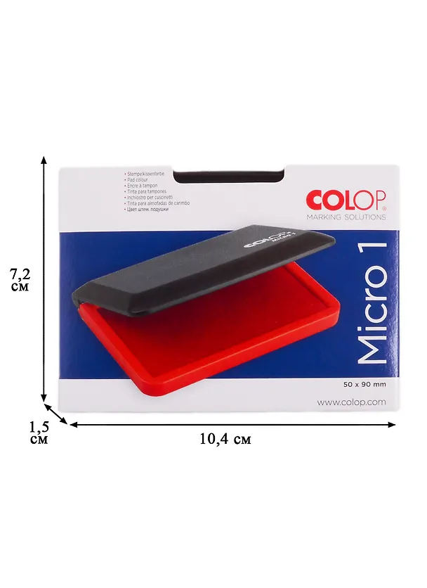 Штемпельная подушка черная 90*50мм, COLOP 256056 — 2