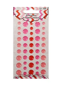 Эмалевые клеевые точки (7591) (45шт.) (Рукоделие) (3+) (упаковка)
