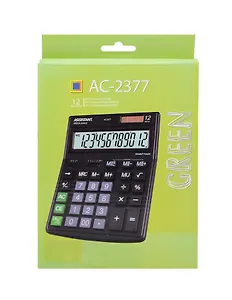 Калькулятор, ASSISTANT, AC-2377, настольный, в коробке