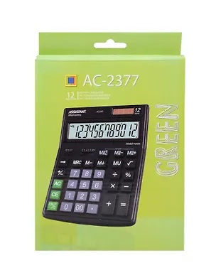 Калькулятор, ASSISTANT, AC-2377, настольный, в коробке 306220
