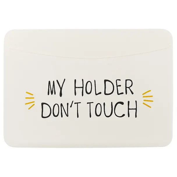Чехол для карточек горизонтальный My holder Don’t touch (белый) (ДКГ2018-07) 2628459 — 1