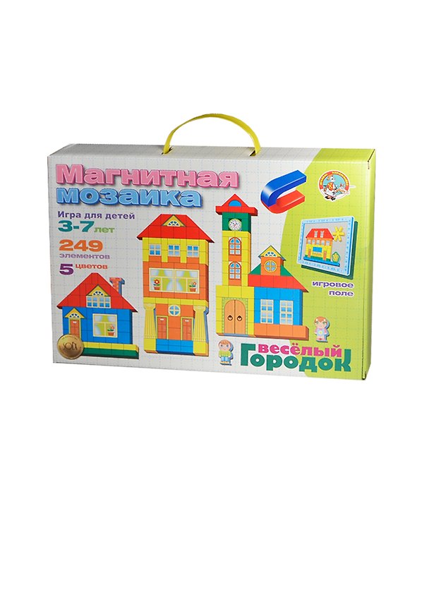 Магнитная мозаика «Весёлый городок» 249 элементов 2385830 — 1