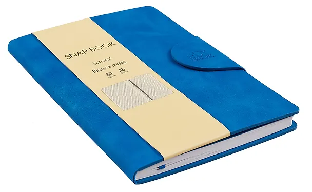 Книга для записей. А5 80л лин. "Snap book. No 4" иск.кожа, тв.переплет, магн. клапан, термотеснение, ляссе, инд.уп. 3009304 — 4