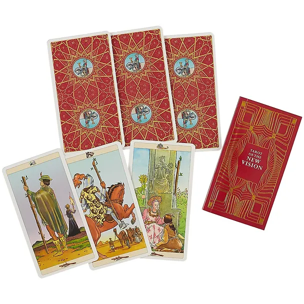 Книга Таро Аввалон, Tarot New Vision/ Таро Нью Вижн (в футляре улучш. тверд. бум.) (коробка) (PR02) () — 3